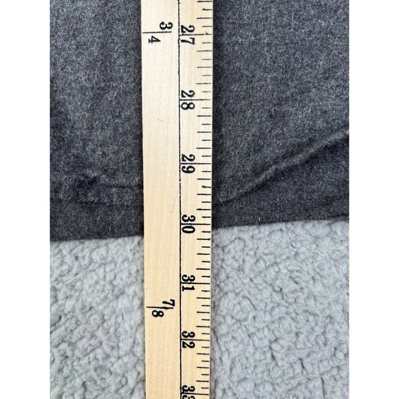 J.CREW Button Up Outdoor Heavy Work Shirt Mens XL Cotton Elbow Patch Gray - Picture 7 of 13